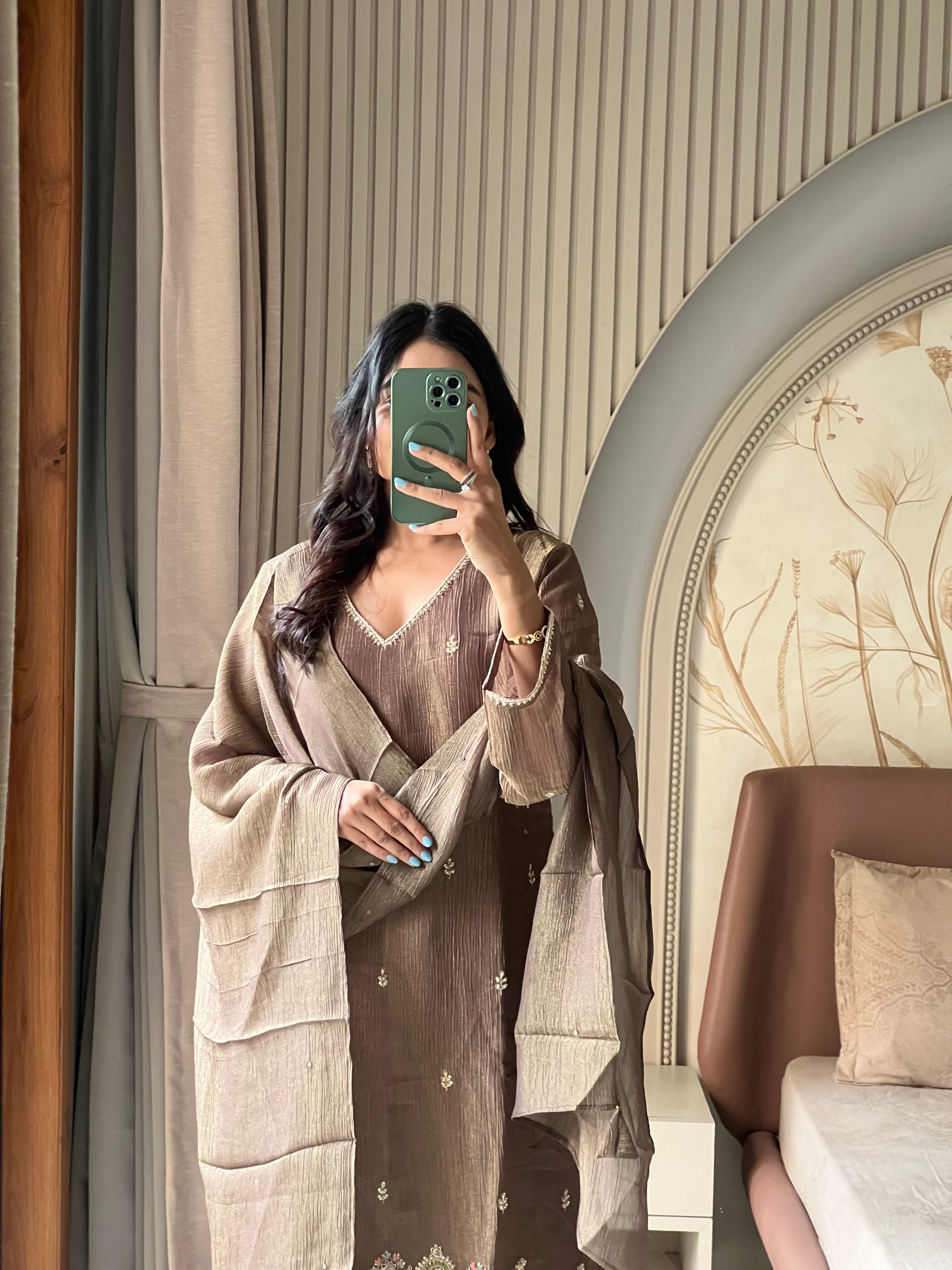 Crush tissue sharara set