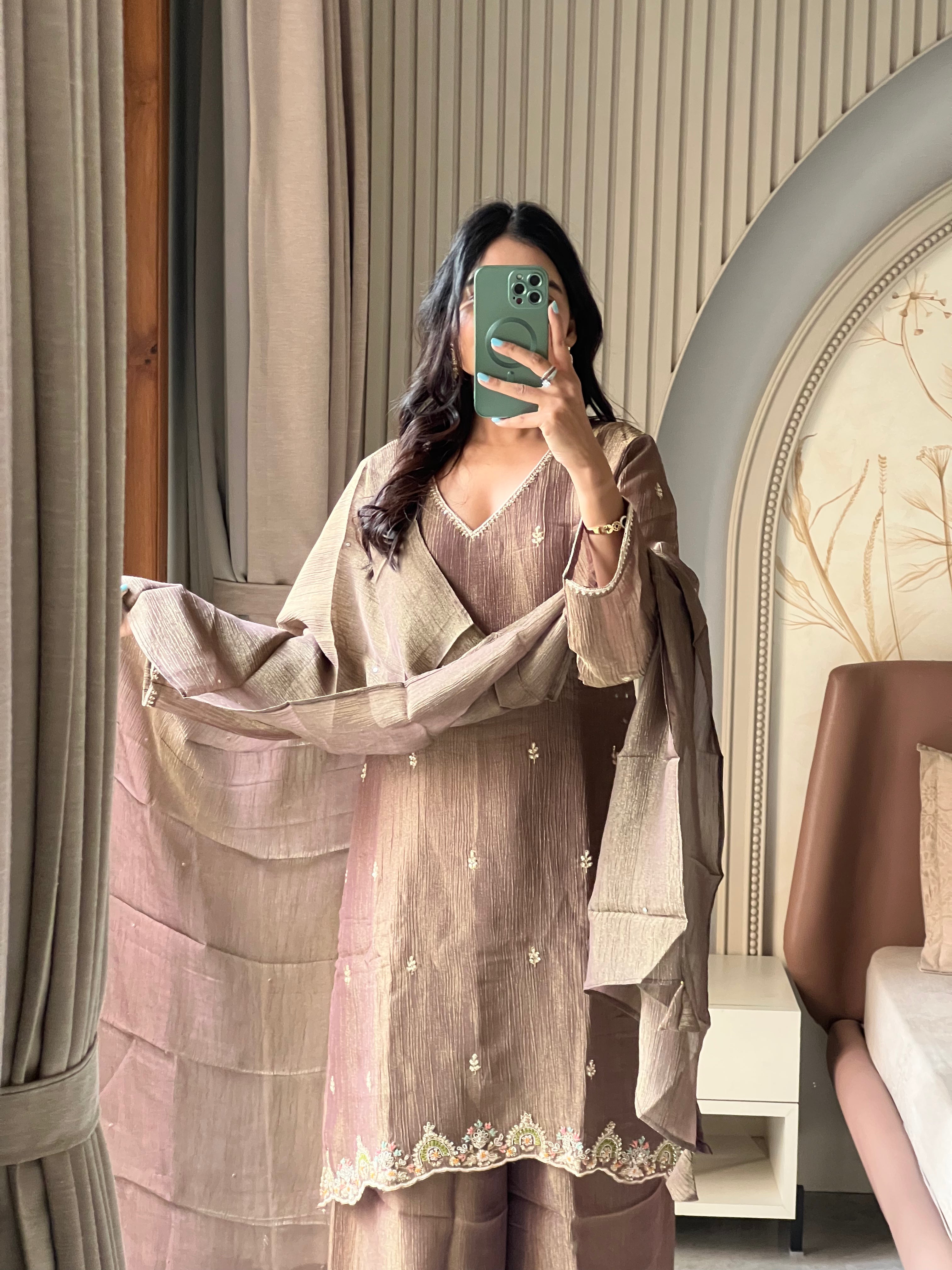 Crush tissue sharara set