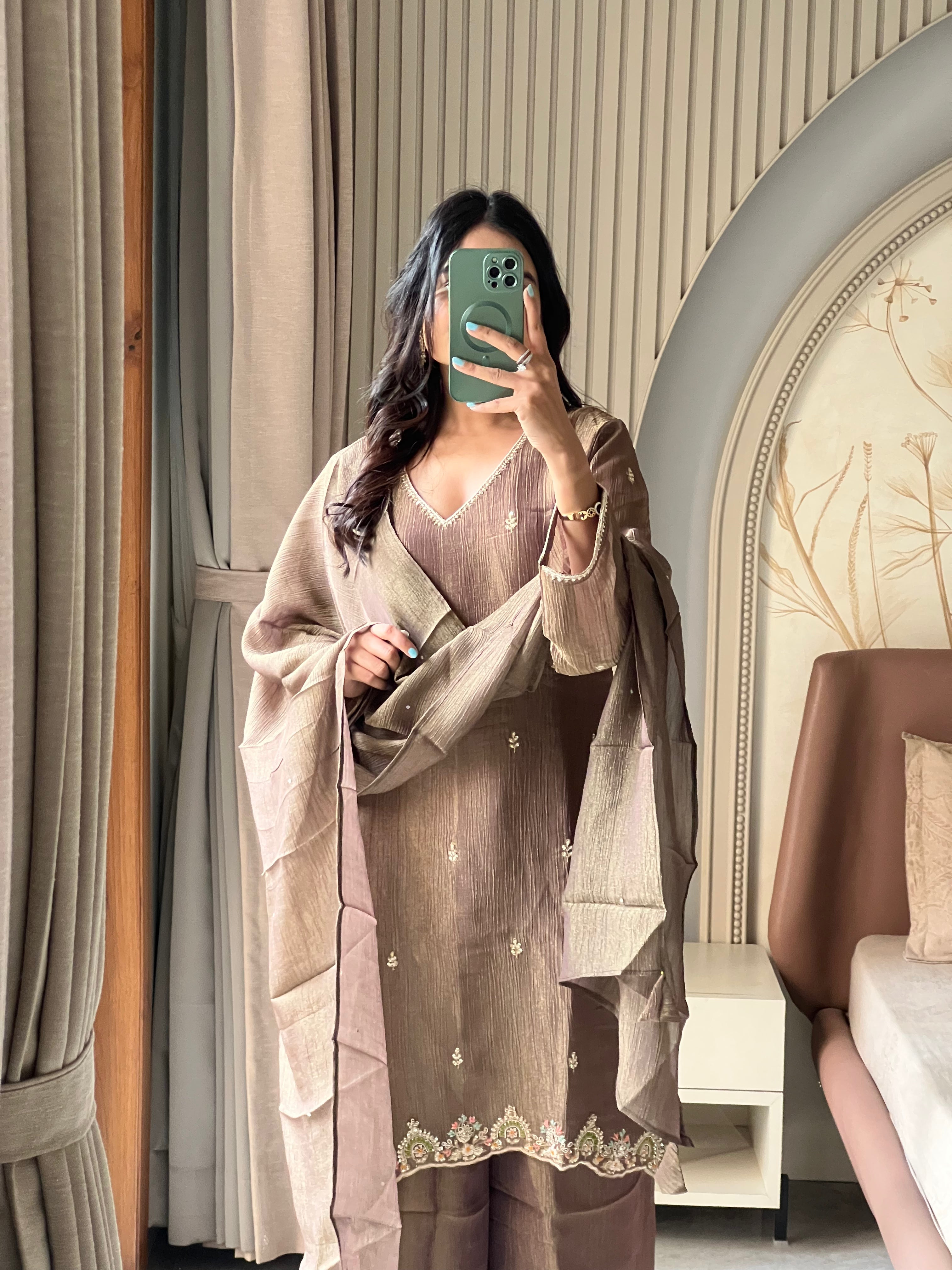 Crush tissue sharara set