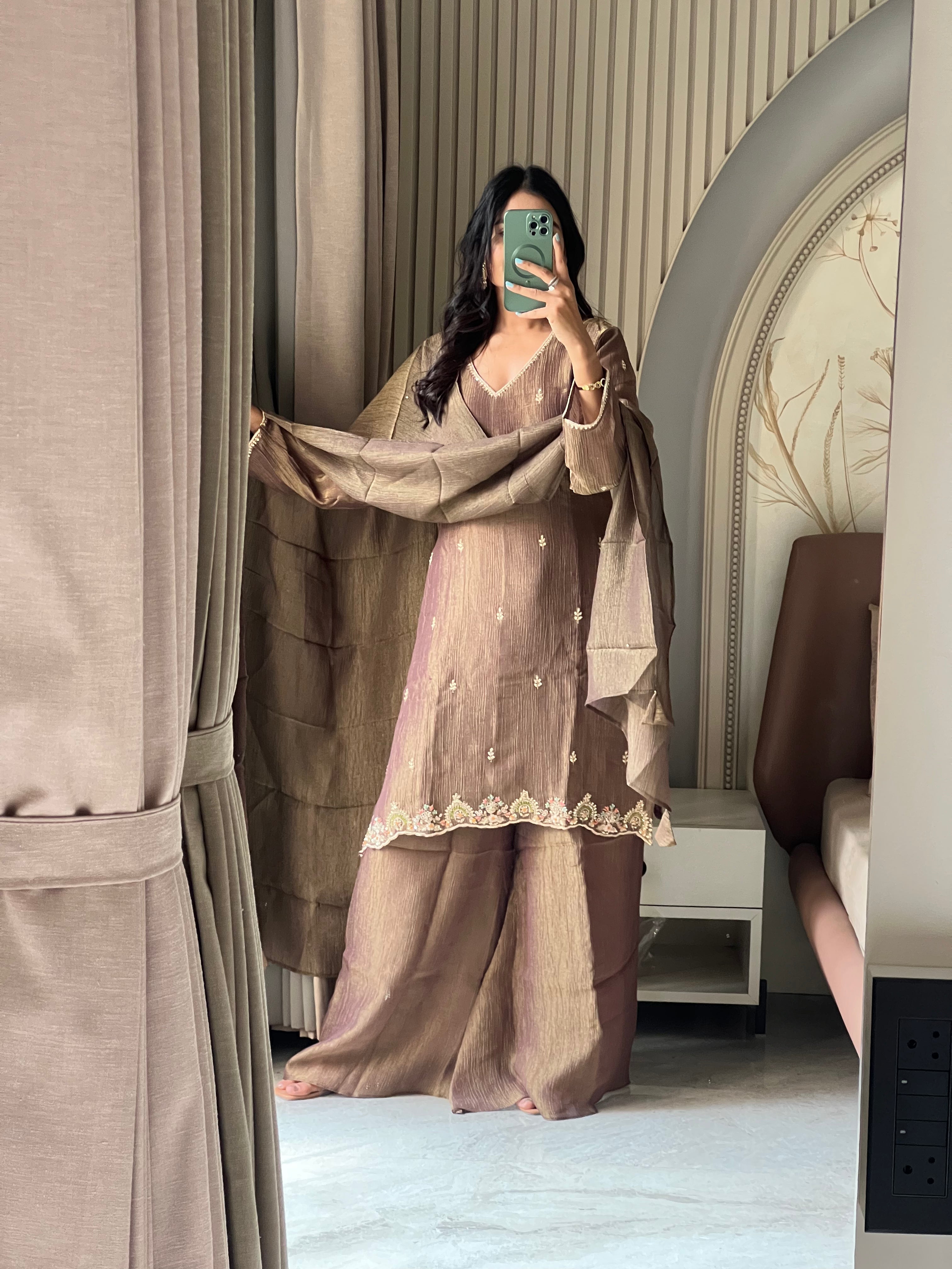 Crush tissue sharara set