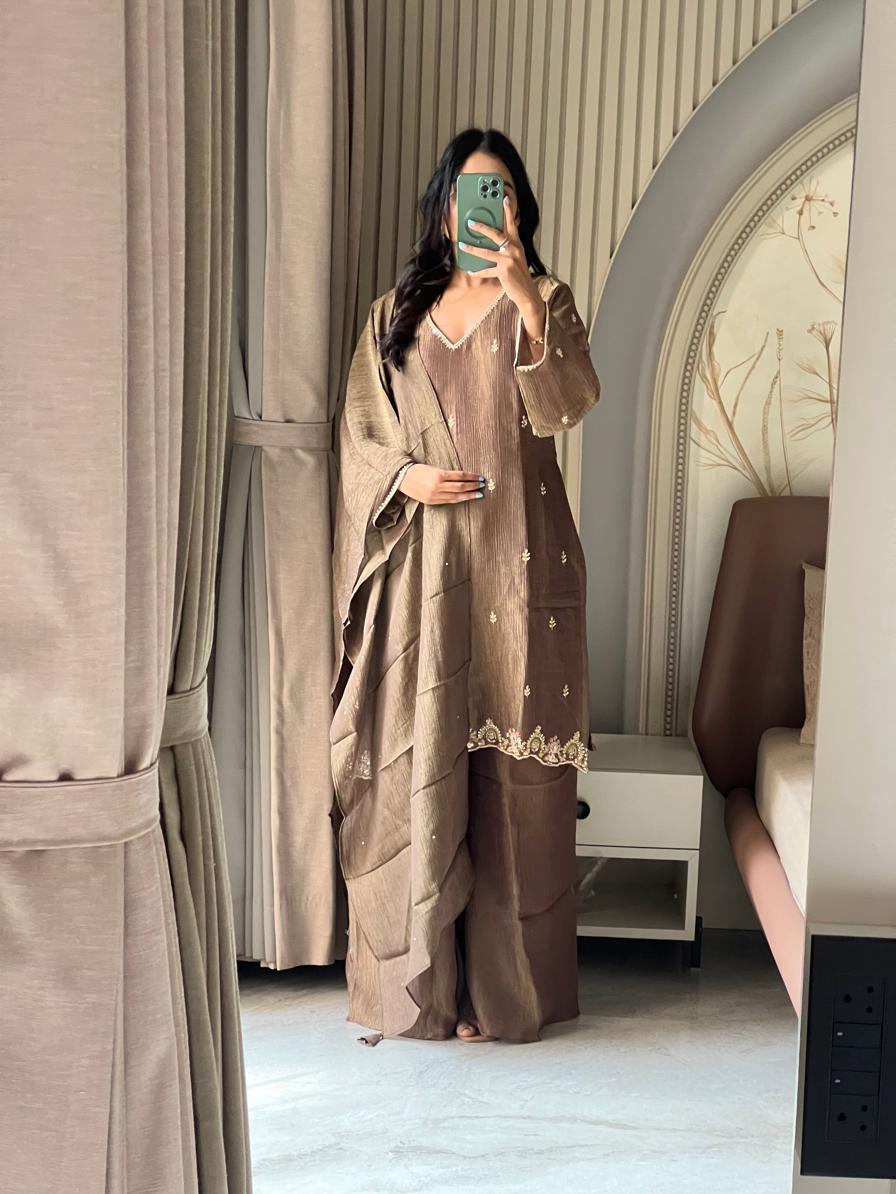 Crush tissue sharara set